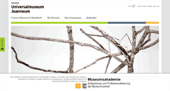 Desktop Screenshot of museum-joanneum.at