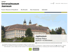 Tablet Screenshot of museum-joanneum.at